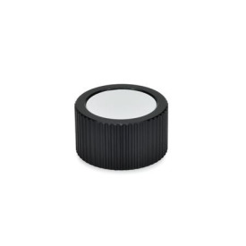 GN 726 Aluminum Knurled Control Knobs, Plain Bore or Collet Type Type: N - Plain cover<br />Identification no.: 2 - With collet