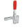 GN 810.1 Abrazaderas de palanca de actuación vertical, de acero, con base de montaje vertical Tipo: B - Versión de barra en U, con dos arandelas bridadas
