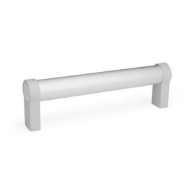 GN 333.1 Jaladeras tubulares de aluminio, con patas rectas de zinc fundido a presión Tipo: A - Montaje por la parte posterior (orificio ciego roscado)<br />Acabado: ES - Anodizado, color natural
