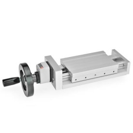 GN 900 Unidades corredizas ajustables de aluminio Identificación núm.: 1 - Sin manijal ajustable<br />Tipo: HN - Con volante de control e indicador de posición digital EN 954, tipo AN