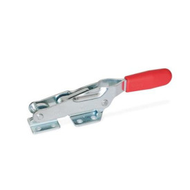 GN 850.1 Steel Latch Type Toggle Clamps, with Horizontal Mounting Base Type: T - With draw axle, with catch