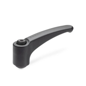 EN 604 Technopolymer Plastic Adjustable Levers, Tapped Type, with Steel Components, Ergostyle® Color: SG - Black-gray, RAL 7021, matte finish
