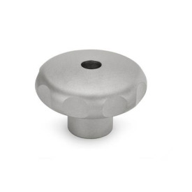 GN 5335.4 Stainless Steel AISI 316L Star Knobs, with Tapped or Plain Bore Type: D - With tapped through bore