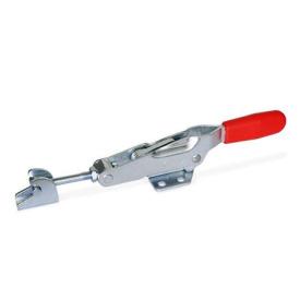 GN 850.1 Steel Latch Type Toggle Clamps, with Horizontal Mounting Base Type: TT - With draw axle, with catch, with T-head latch bolt