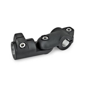 GN 288 Aluminum Swivel Clamp Connector Joints Type: S - Stepless adjustment<br />Finish: SW - Black, RAL 9005, textured finish