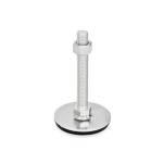 Metric Thread, Stainless Steel Leveling Feet, Tapped Socket or Threaded Stud Type