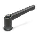 Zinc Die-Cast Adjustable Levers, with Increased Clamping Force, Tapped Type, with Steel Components