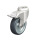  LKRXA-TPA Stainless Steel Light Duty Swivel Casters, Thermoplastic Rubber Wheel Tread, Polypropylene Wheel Core Type: G-FI - Plain bearing with stop-fix brake