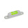 GN 2282 Niveles de burbuja para atornillables de latón, con agujeros de montaje Sensibilidad: 50 - Minutos angulares, la burbuja se mueve 2 mm
Material / acabado: MSR - Plateado, RAL 9006, acabado texturizado
Identificación núm.: 3 - Visor, parte superior - frente - parte posterior