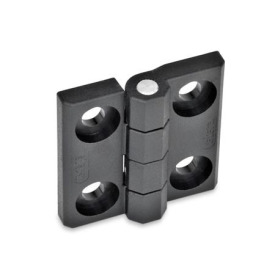 EN 237.1 Technopolymer Plastic Hinges, Combination Types Type: B - 2x2 bores for socket cap screws
