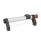 GN 332 Jaladeras tubulares de aluminio con patas inclinadas de zinc fundido a presión, con interruptor eléctrico Acabado: EL - Anodizado, color natural
Tipo: T1 - Con 1 botón
Identificación núm.: 2 - Con parada de emergencia
Apertura de la puerta: R - Derecha