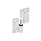 GN 337 Bisagras desmontables de zinc fundido a presión, con orificios avellanados Material: ZD - Zinc fundido a presión
Acabado: SR - Plateado, RAL 9006, acabado texturizado
Identificación núm.: 2 - (Perno) de soporte fijo izquierdo