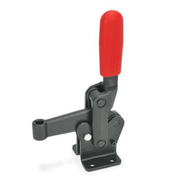 GN 810.10 Steel Vertical Acting Toggle Clamps, with Horizontal Mounting Base, Heavy Duty Type „Longlife“ Type: E - Clamping bar with bushing