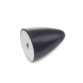 GN 453.2 Rubber Vibration / Shock Absorption Mounts, Conical Type, with Stainless Steel Components, with Tapped Hole 