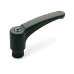 Technopolymer Plastic Safety Adjustable Levers, Tapped Type, with Steel Components, Ergostyle®