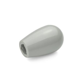 EN 719.2 Plastic Domed Gear Lever Knobs, Tapped or Press-On Type Color: GR - Gray, RAL 7040, shiny finish