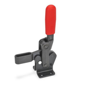 GN 810.10 Steel Vertical Acting Toggle Clamps, with Horizontal Mounting Base, Heavy Duty Type „Longlife“ Type: A - Clamping bar with slotted hole