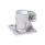 GN 163.15 Abrazaderas para actuadores lineales de placa base de acero inoxidable Tipo: A - Sin juntas