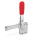 GN 810.1 Abrazaderas de palanca de actuación vertical, de acero, con base de montaje vertical Tipo: F - Versión en barra sólida, con broche soldable