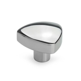 GN 5339.5 Stainless Steel Triangular Knobs, with Tapped or Plain Bore Type: E - With tapped blind bore<br />Finish: PL - Highly polished finish