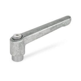 GN 300.1 Zinc Die-Cast Adjustable Levers, Tapped or Plain Bore Type, with Stainless Steel Components Color: RH - Uncoated
