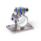 GN 146.15 Abrazaderas para actuadores lineales con bridas de acero inoxidable Tipo: B - Con juntas