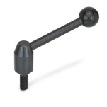 Steel Heavy Duty Adjustable Levers, Threaded Stud Type