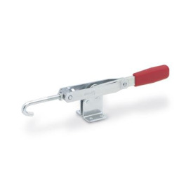 GN 850 Steel Latch Type Toggle Clamps, with Horizontal Mounting Base Type: TF - With draw hook