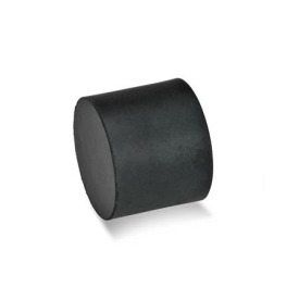GN 452 Rubber Vibration / Shock Absorption Mounts, Cylindrical Type, with Stainless Steel Components Type: E - With tapped hole