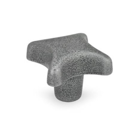 DIN 6335 Cast Iron / Aluminum Hand Knobs, Blank Type Material: GG - Cast iron