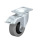  L-POEV Steel Medium Duty Rubber Wheel Swivel Casters, with Plate Mounting Type: K-FI-SG-FK - Ball bearing with stop-fix Brake, with Gray Wheel, with Thread Guard