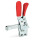 GN 810.4 Abrazaderas de palanca de sujeción de actuación vertical de acero, con gancho de seguridad, con base de montaje vertical Tipo: FL - Versión en barra sólida, con broche soldable