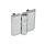 GN 237 Bisagras de zinc fundido a presión o aluminio, con orificios avellanados o espárragos roscados Material: ZD - Zinc fundido a presión
Tipo: C - 2x2 espárragos roscados
Acabado: CR - Acabado cromado