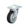  L-PATH Rodajas giratorias con estampado de acero zincado con rueda de caucho gris de servicio medio, con placa de montaje Type: K-FK - Cojinete de bolas con protección anti-hilos