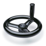 Plastic Three Spoked Handwheels, with or without Revolving Handle, Blank Type