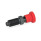 GN 817 Posicionadores de indexado de acero, con bloqueo y sin bloqueo, con pasadores de varias longitudes, con perilla roja Tipo: C - Con bloqueo, sin contratuerca
Color: RT - Rojo, RAL 3000, acabado mate