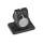 GN 146.3 Abrazaderas para conectores con bridas, de aluminio, con 2 orificios de montaje Acabado: SW - Negro, RAL 9005, acabado texturizado