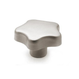 GN 5334.4 Stainless Steel AISI 316L Star Knobs, with Tapped or Plain Blind Bore 