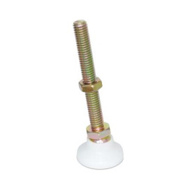  MLPST Metric Size, &quot;Level-It&quot;™ Leveling Mounts, Steel Threaded Stud Type Type: C3 - Solid Delrin<sup>®</sup> plastic base