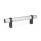 GN 333.3 Jaladeras tubulares de aluminio, patas móviles rectas de zinc fundido a presión Acabado: ELS - Anodizado, color natural