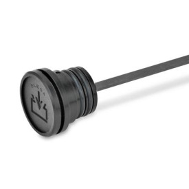 EN 748 Plastic Fluid Fill Plugs, with or without Dipstick, Push-Fit Type Type: B - With dipstick<br />Identification no.: 2 - With vent hole