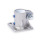 GN 163.15 Abrazaderas para actuadores lineales de placa base de acero inoxidable Tipo: B - Con juntas