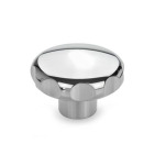 Stainless Steel AISI 303 Star Knobs, Highly Polished Finish, with Tapped Through or Tapped Blind Bore