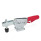 GN 820.3 Abrazaderas de palanca de actuación horizontal, de acero, con gancho de seguridad, con base de montaje horizontal Tipo: MLC - Versión de barra en U, con dos arandelas bridadas y montaje de husillo GN 708.1