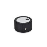 Aluminum Knurled Control Knobs, Plain Bore or Collet Type