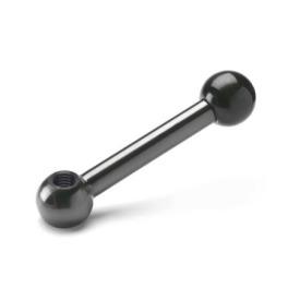 DIN 6337 Steel Ball Levers, Tapped or Plain Bore Type Type: N - Angled lever with tapped bore