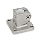 Conectores de actuadores lineales de placa base, de acero inoxidable, con 4 orificios de montaje