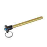 Pasadores de fijación con bolas de aluminio, con vástago de acero, con anillo de protección contra pérdida