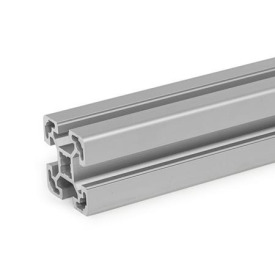 GN 10b Aluminum Profiles, b-Modular System, with Open Slots on All Sides, Profile Type Light Profile size: B-404010L<br />Finish: N - Anodized finish, natural color