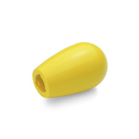 EN 719.2 Plastic Domed Gear Lever Knobs, Tapped or Press-On Type Color: GB - Yellow, RAL 1021, shiny finish
